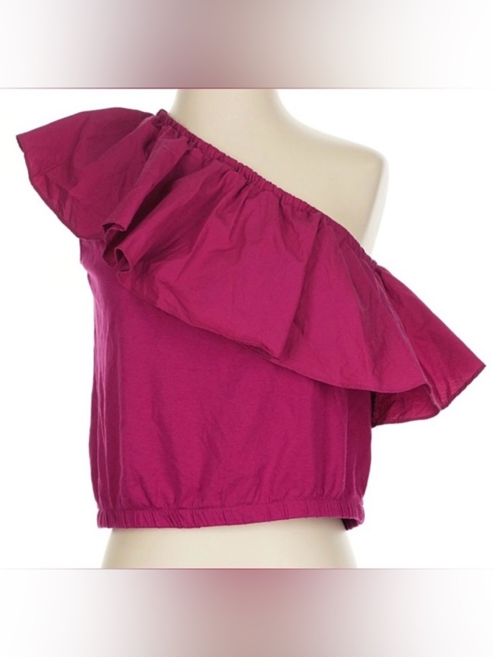 a new day Fuchsia Off-Shoulder Top